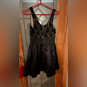 Lace and satin dress